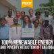 Bild zeigt Vereinbarung zu Projekt 100% Erneuerbare Energie in Tansania