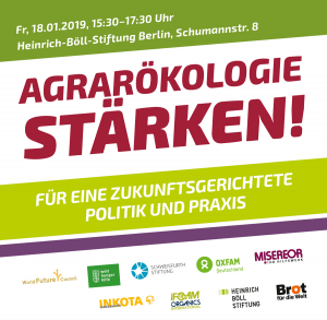 Stärkung von Agrarökologie! Für eine zukunftsgerichtete Politik und Praxis
