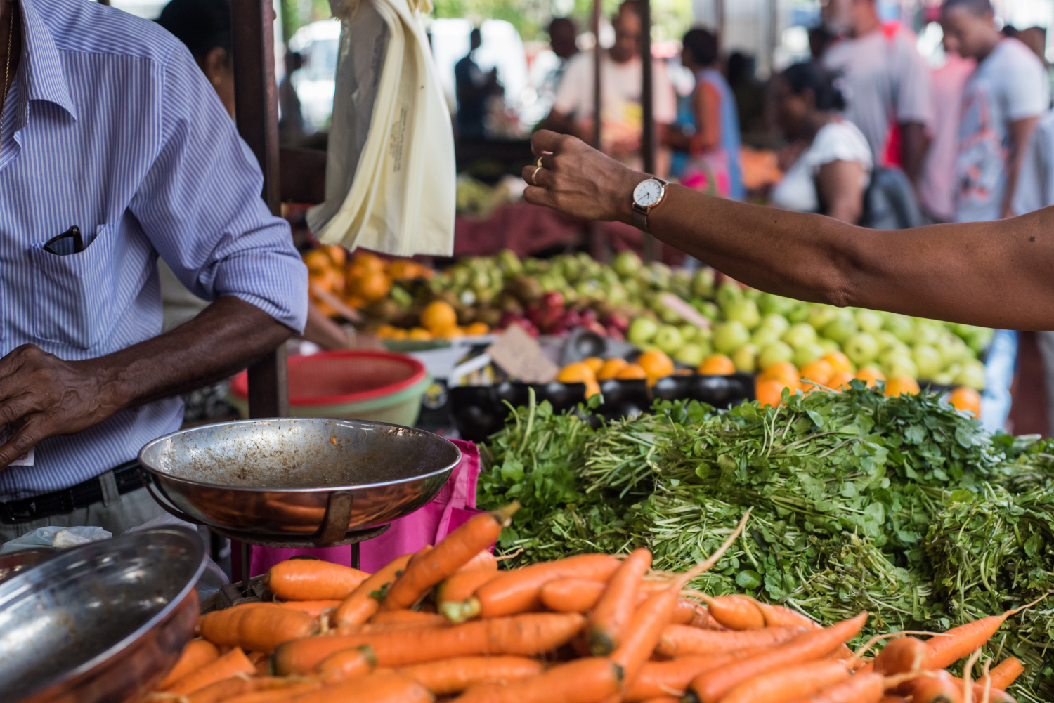 Fresh vegetables market in Africa